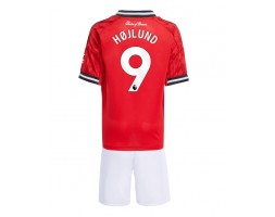 Manchester United Rasmus Hojlund #9 Replik Heimtrikot Kinder 2025-26 Kurzarm (+ Kurze Hosen)